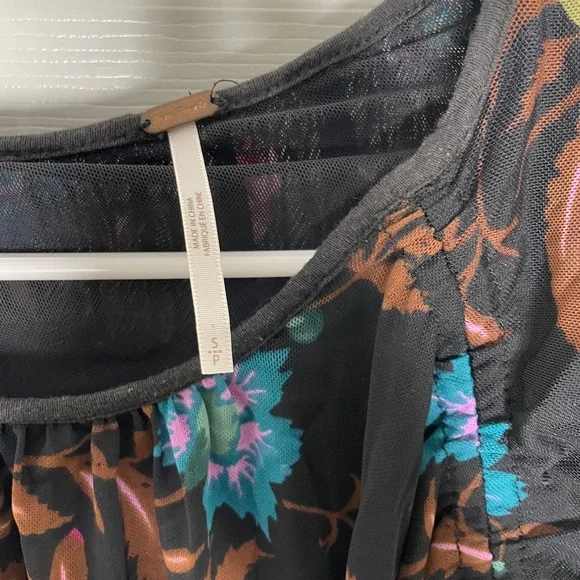 Free People wildflower honey floral print top - Picture 3 of 6